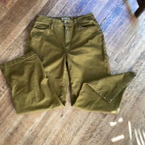 Olive green painter style pants
